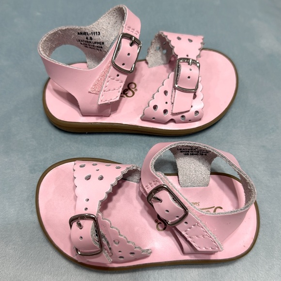 FOOTMATES Ariel and Eco-Ariel Waterproof Girls Pink Sandals Sixe 4 - Picture 2 of 8